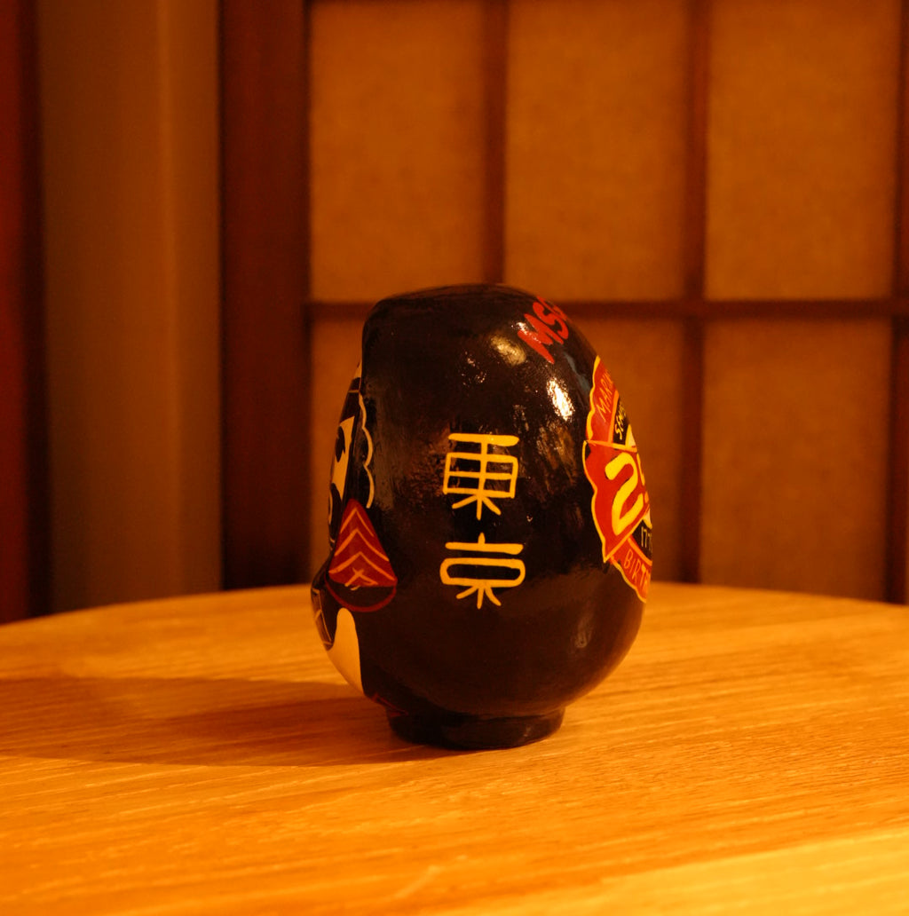 U.S. Marine Corps 250th Anniversary Daruma | 1775–2025 | Rare Wooden Japanese Collectible
