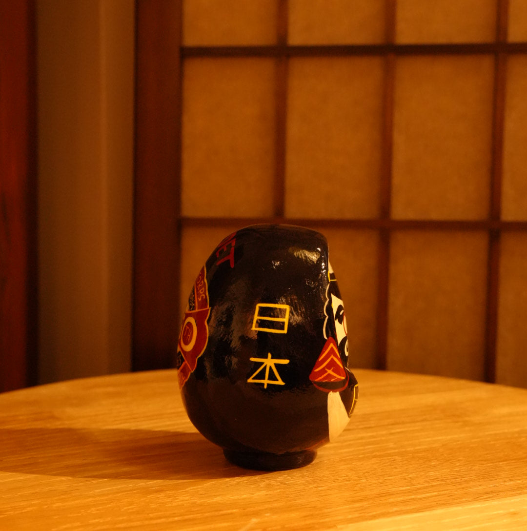 U.S. Marine Corps 250th Anniversary Daruma | 1775–2025 | Rare Wooden Japanese Collectible