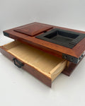 Vintage 1980s Japanese Lacquerware Tobacco Tray Smoking Set | Showa Era Collectible