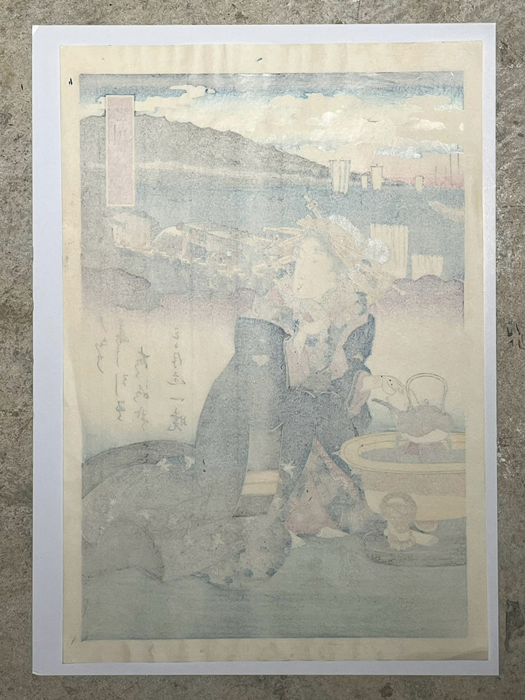 A Beauty of Shinagawa — Tea, Travel, and the Tōkaidō Keisai Eisen (1791–1848)