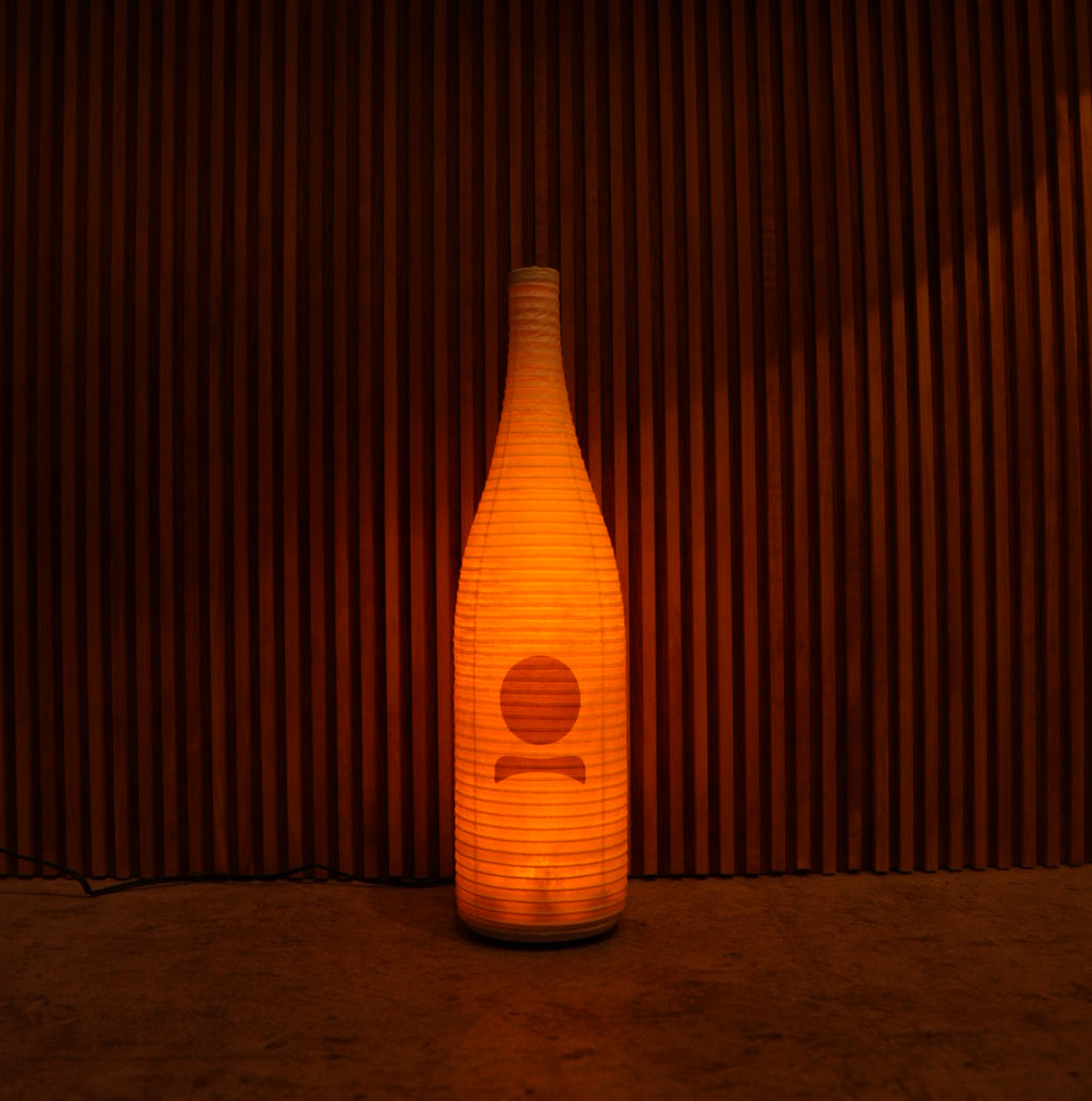A Japanese Sake Bottle, Reimagined as Light.