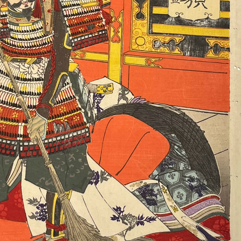 Tsukioka Yoshitoshi – Taira no Tomomori, 1885 | Original Japanese Woodblock Print