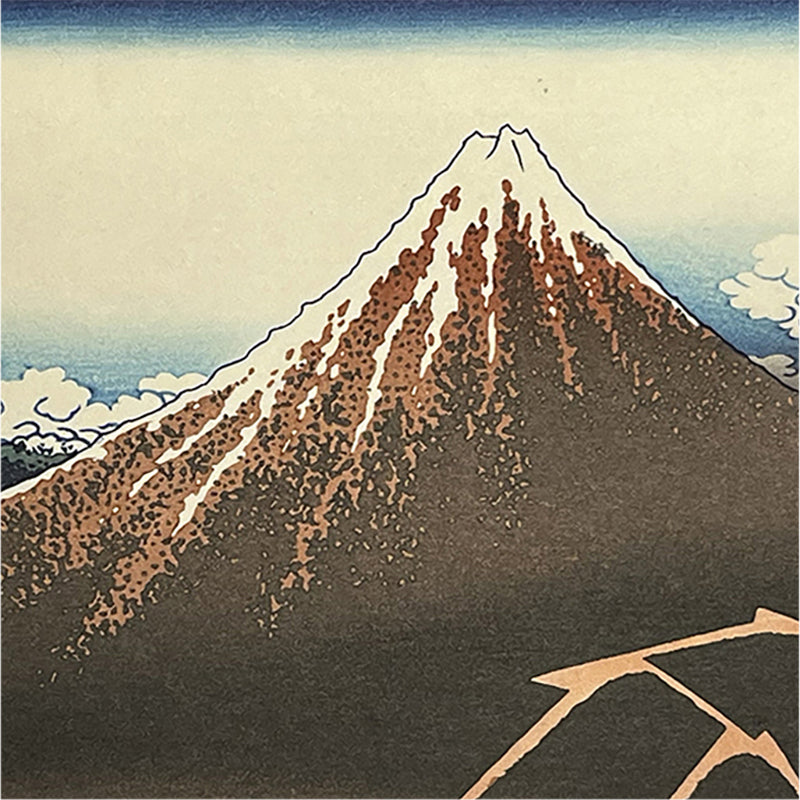 Mount Fuji &amp; Lightning – Unshaken in the Storm | 葛飾北斎 Katsushika Hokusai (1760–1849)