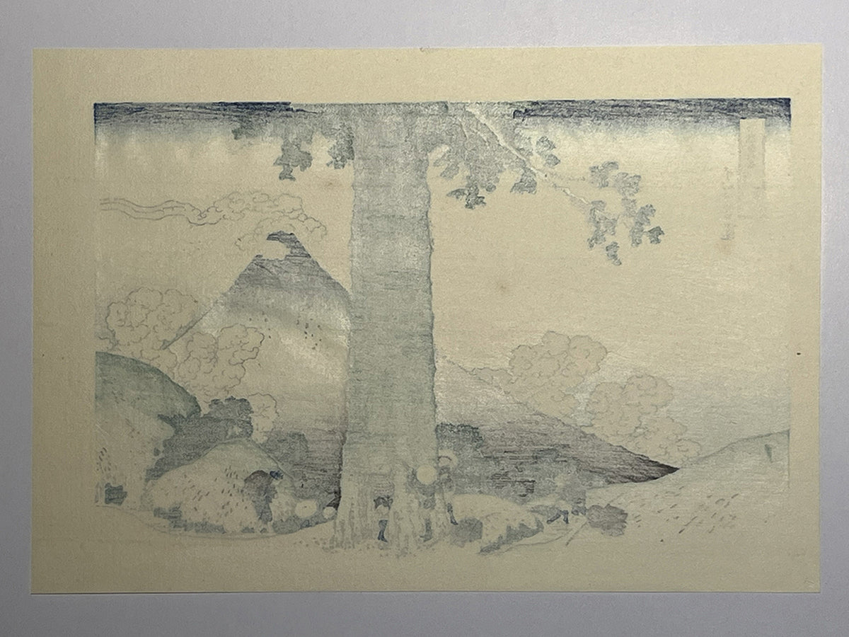 A Giant Older Than Generations – Mount Fuji &amp; the Ancient Cedar | 葛飾北斎 Katsushika Hokusai (1760–1849)