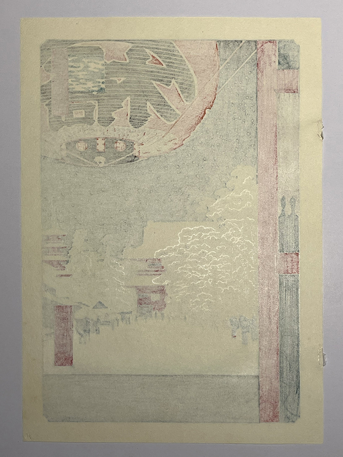 ICONIC TOKYO IN SNOW – Giant Lantern &amp; Sensō-ji, Asakusa | 歌川広重 Utagawa Hiroshige (1797–1858)