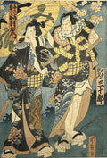 EDO POWER – Kabuki Warriors, Swords &amp; Cherry Blossoms | 歌川国貞（三代豊国） Utagawa Kunisada / Toyokuni III (1786–1865)
