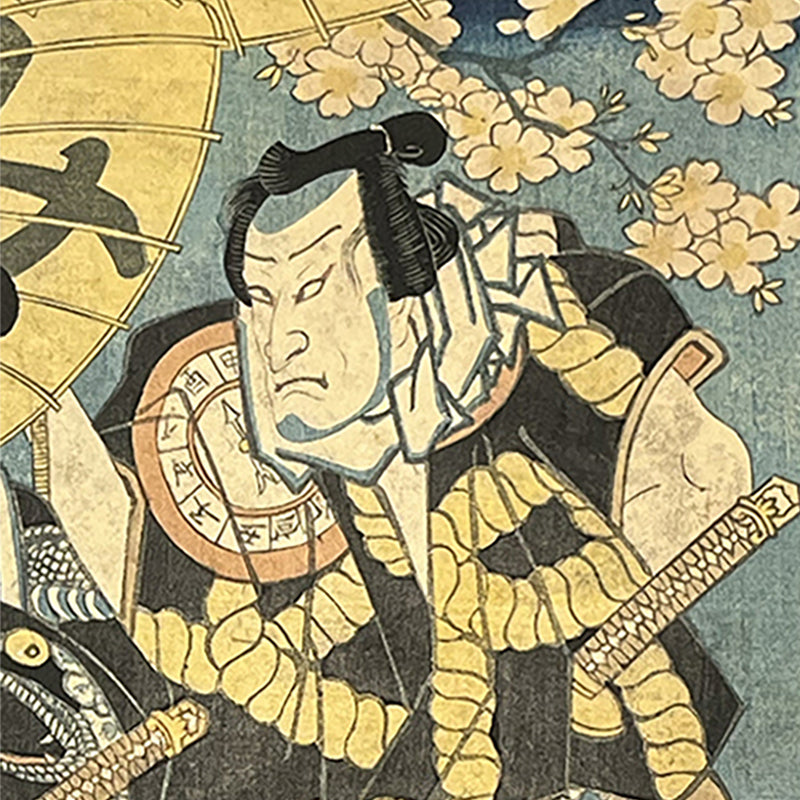 EDO POWER – Kabuki Warriors, Swords &amp; Cherry Blossoms | 歌川国貞（三代豊国） Utagawa Kunisada / Toyokuni III (1786–1865)