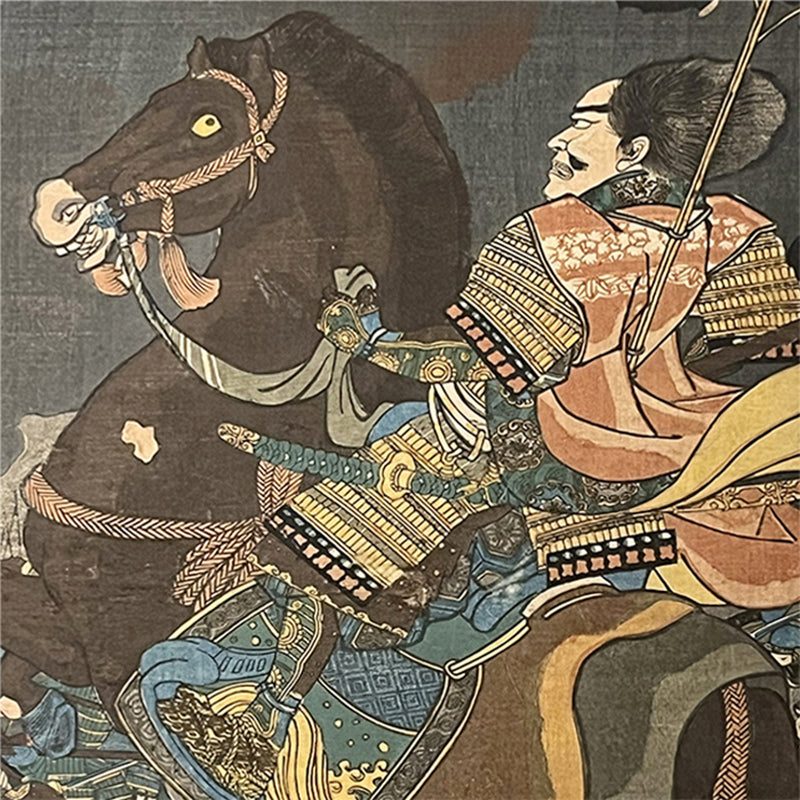 SAMURAI WARFARE – Horseback Warrior in the Battle of Kawanakajima – 歌川国芳 Utagawa Kuniyoshi (1798–1861)