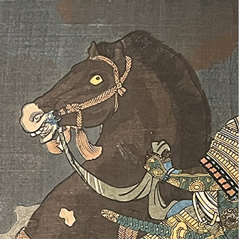 SAMURAI WARFARE – Horseback Warrior in the Battle of Kawanakajima – 歌川国芳 Utagawa Kuniyoshi (1798–1861)