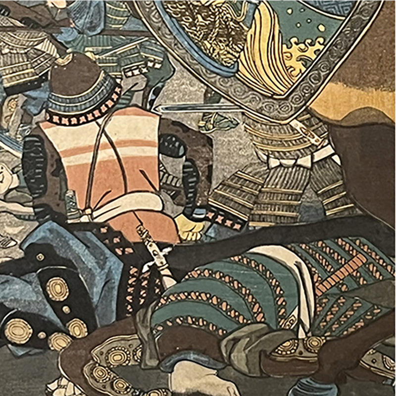 SAMURAI WARFARE – Horseback Warrior in the Battle of Kawanakajima – 歌川国芳 Utagawa Kuniyoshi (1798–1861)