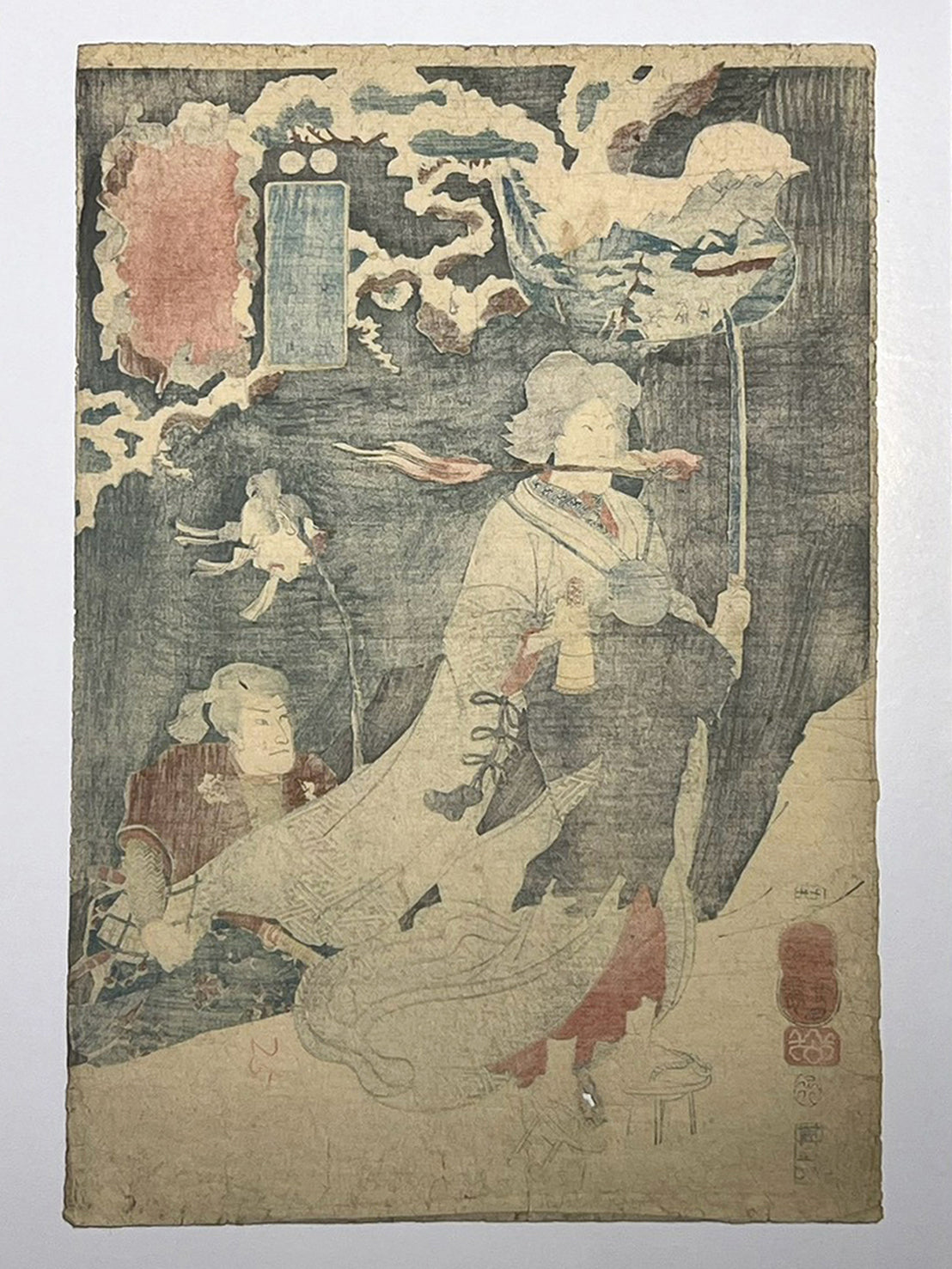 Dark Sorcery in Old Japan — The Woman Who Became Takiyasha / Ashida, from the Sixty-nine Stations of the Kisokaidō — Utagawa Kuniyoshi (1798–1861)