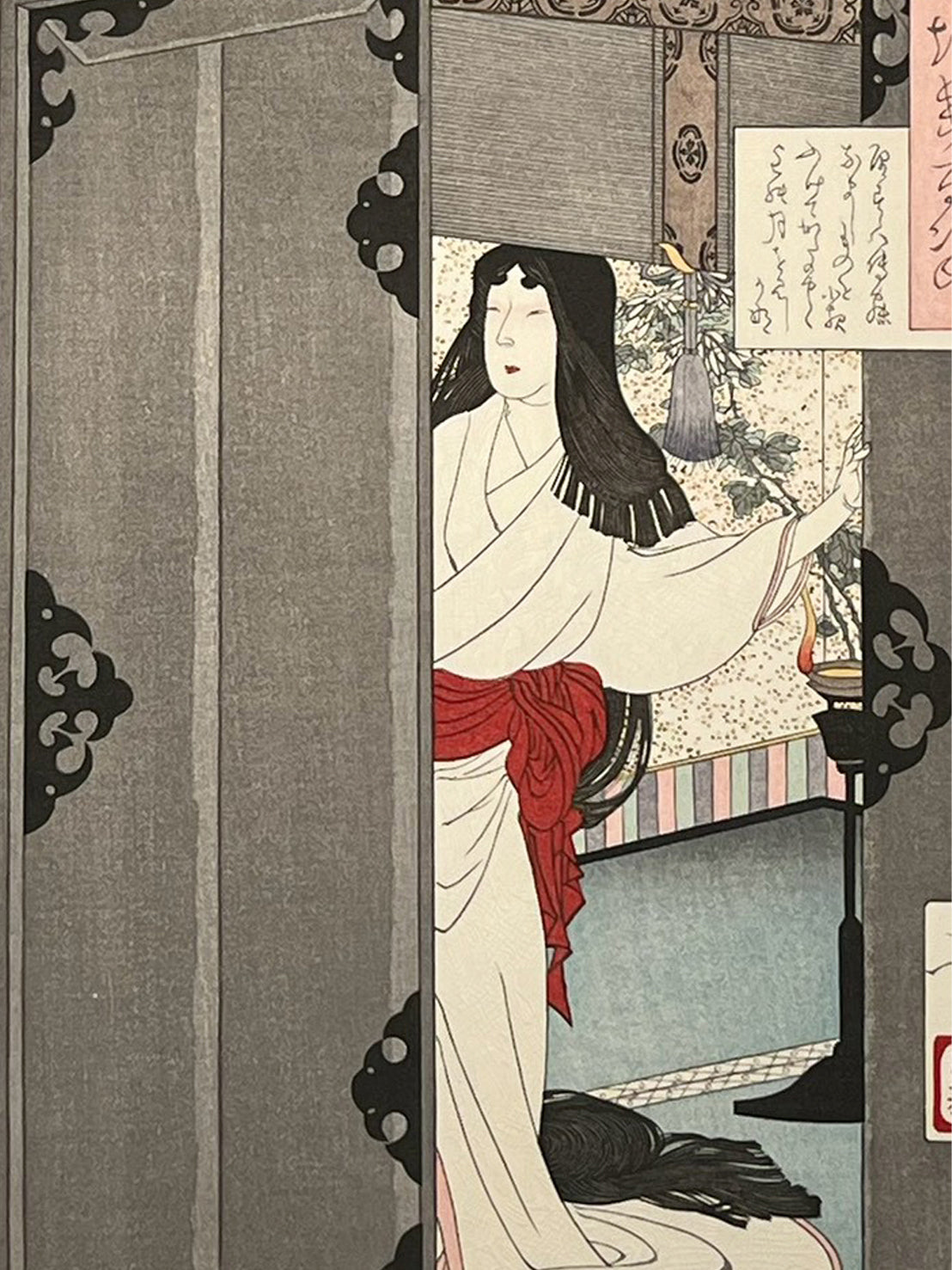 Princess Kaguya Returns to the Moon | “Received Back into the Moon Palace” | Tsukioka Yoshitoshi (1839–1892)