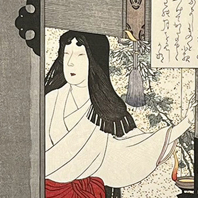 Princess Kaguya Returns to the Moon | “Received Back into the Moon Palace” | Tsukioka Yoshitoshi (1839–1892)