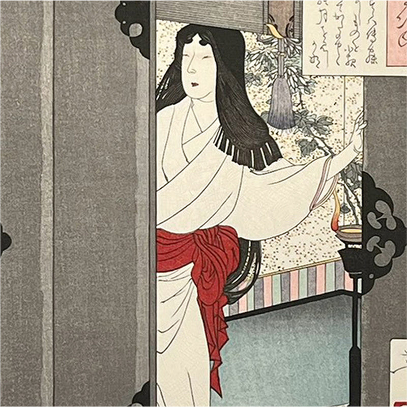 Princess Kaguya Returns to the Moon | “Received Back into the Moon Palace” | Tsukioka Yoshitoshi (1839–1892)