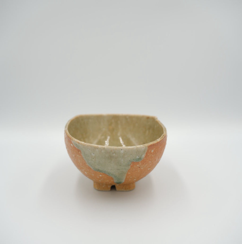 Japanese Enshu-Konomi Hana-Tachibana Matcha Tea Bowl Chawan with Signed Wooden Box