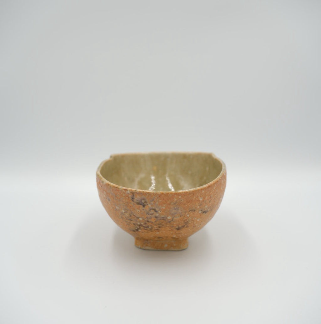 Japanese Enshu-Konomi Hana-Tachibana Matcha Tea Bowl Chawan with Signed Wooden Box