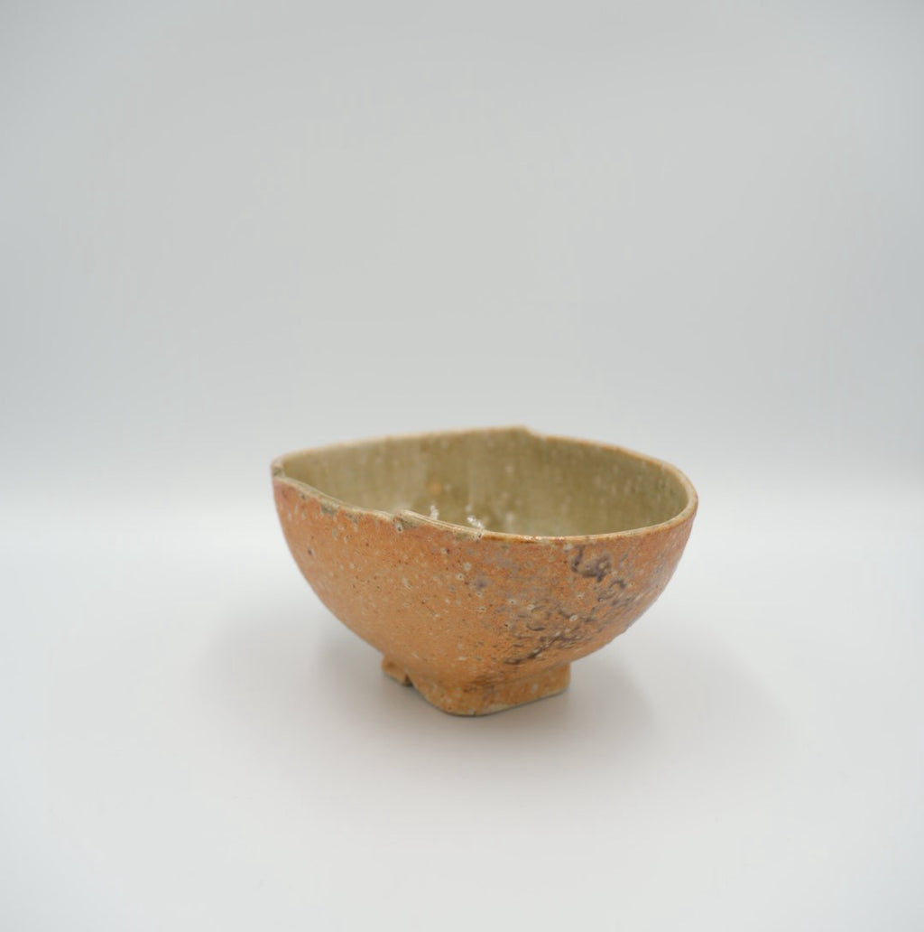 Japanese Enshu-Konomi Hana-Tachibana Matcha Tea Bowl Chawan with Signed Wooden Box