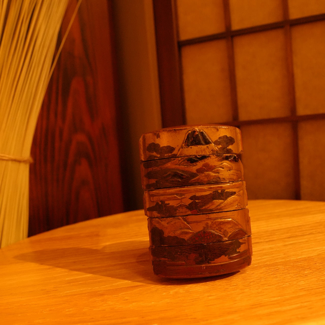 Antique Japanese Inro with Gold Maki-e, Edo Period