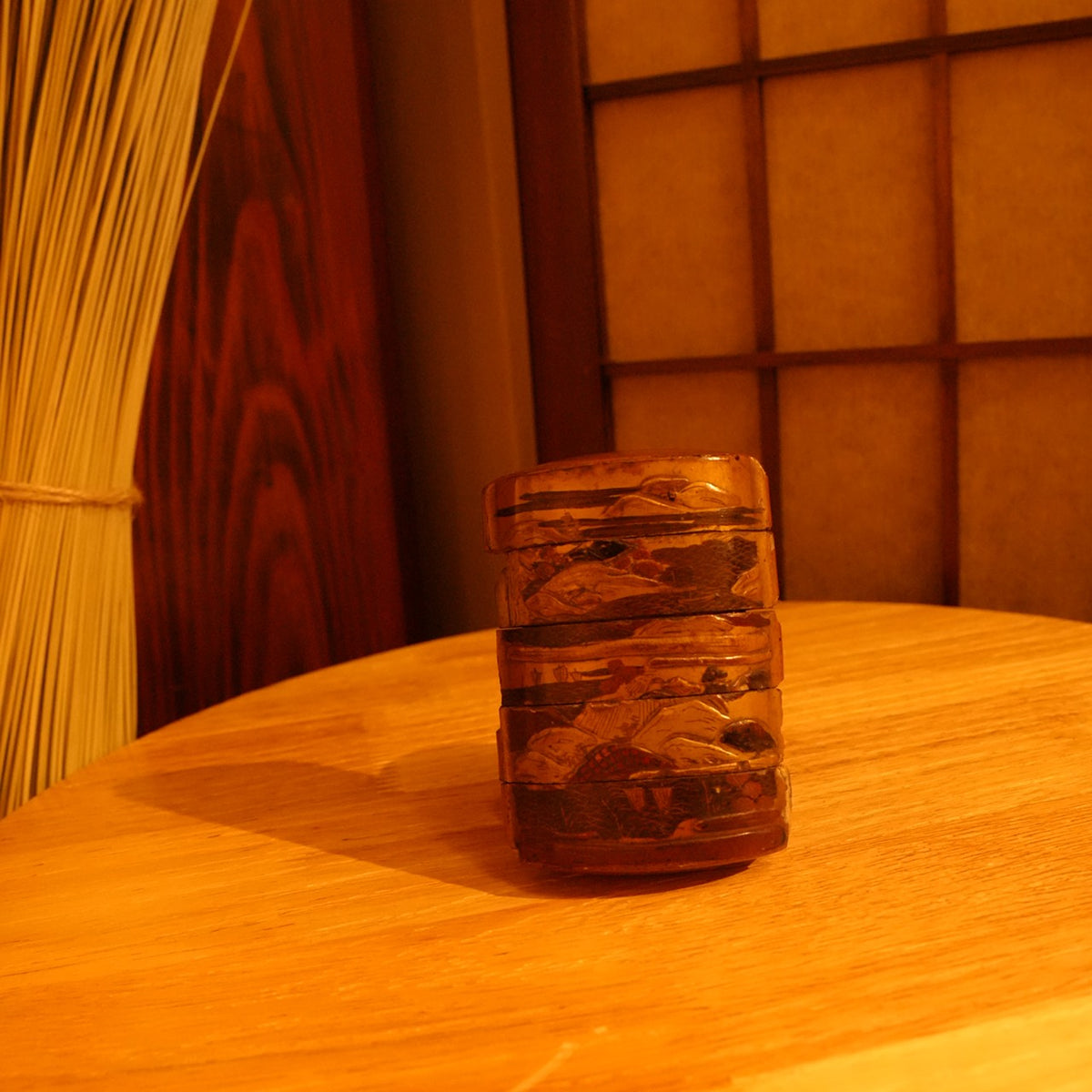 Antique Japanese Inro with Gold Maki-e, Edo Period